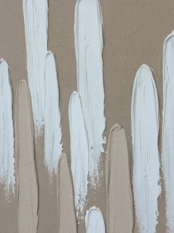 Quadro dipinto a mano con cornice in legno Upside