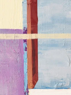 Quadro dipinto a mano con cornice Days In The City