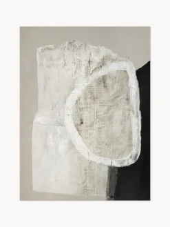 Quadro su tela dipinto a mano White Stone