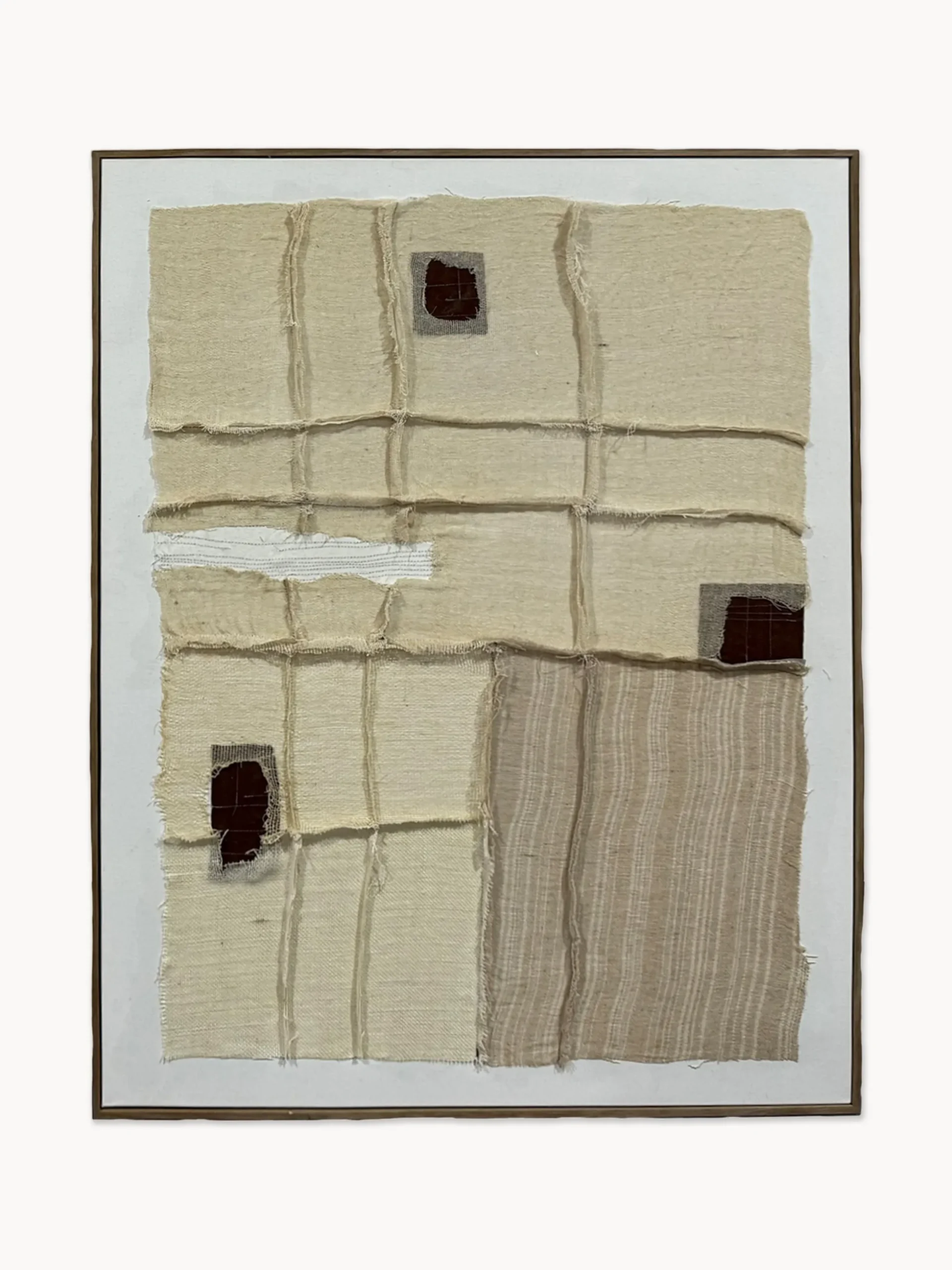 Quadro su tela fatto a mano con cornice in legno Manos