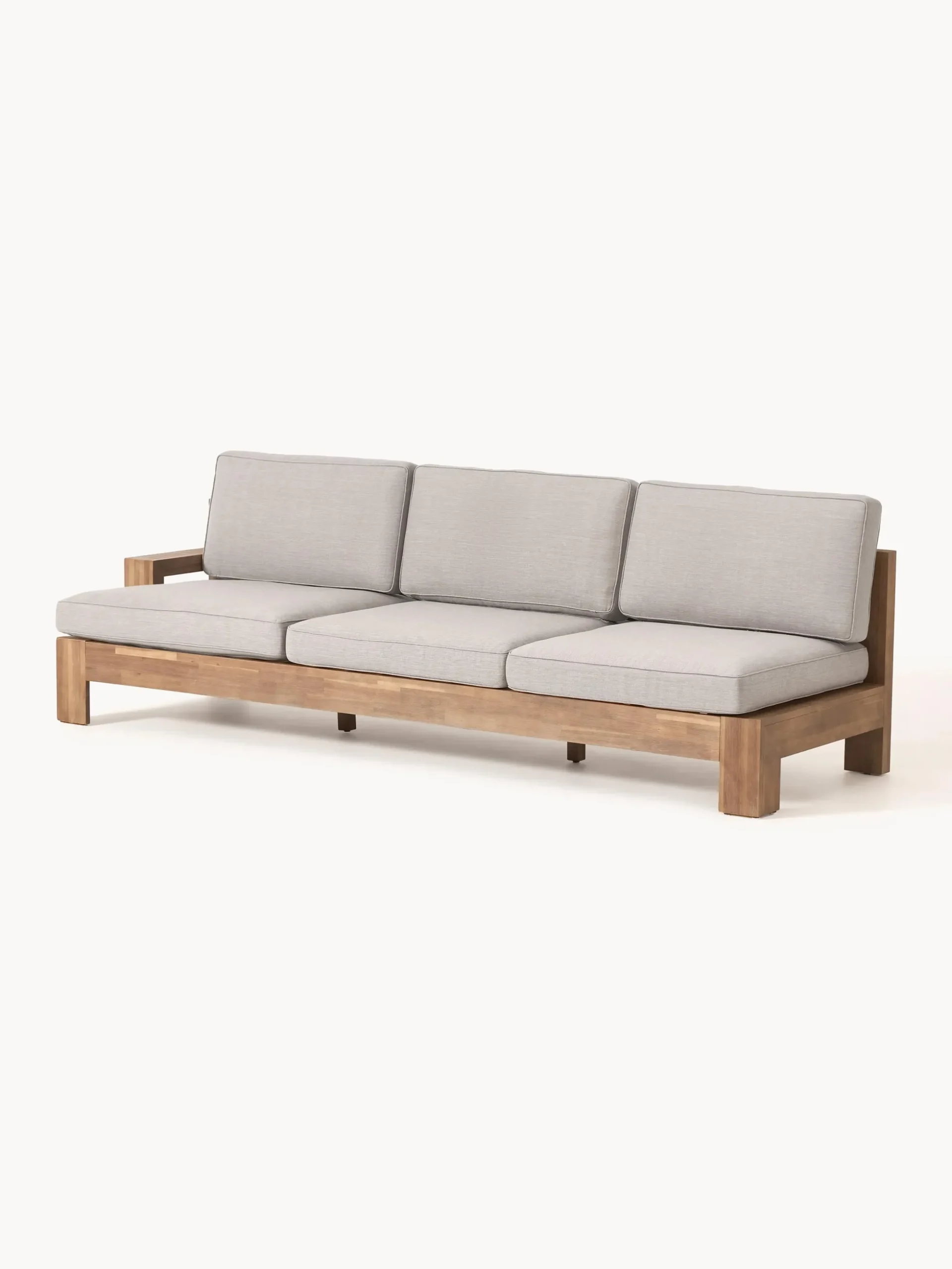 Salotto da giardino componibile in legno di acacia Joshua 4 pz