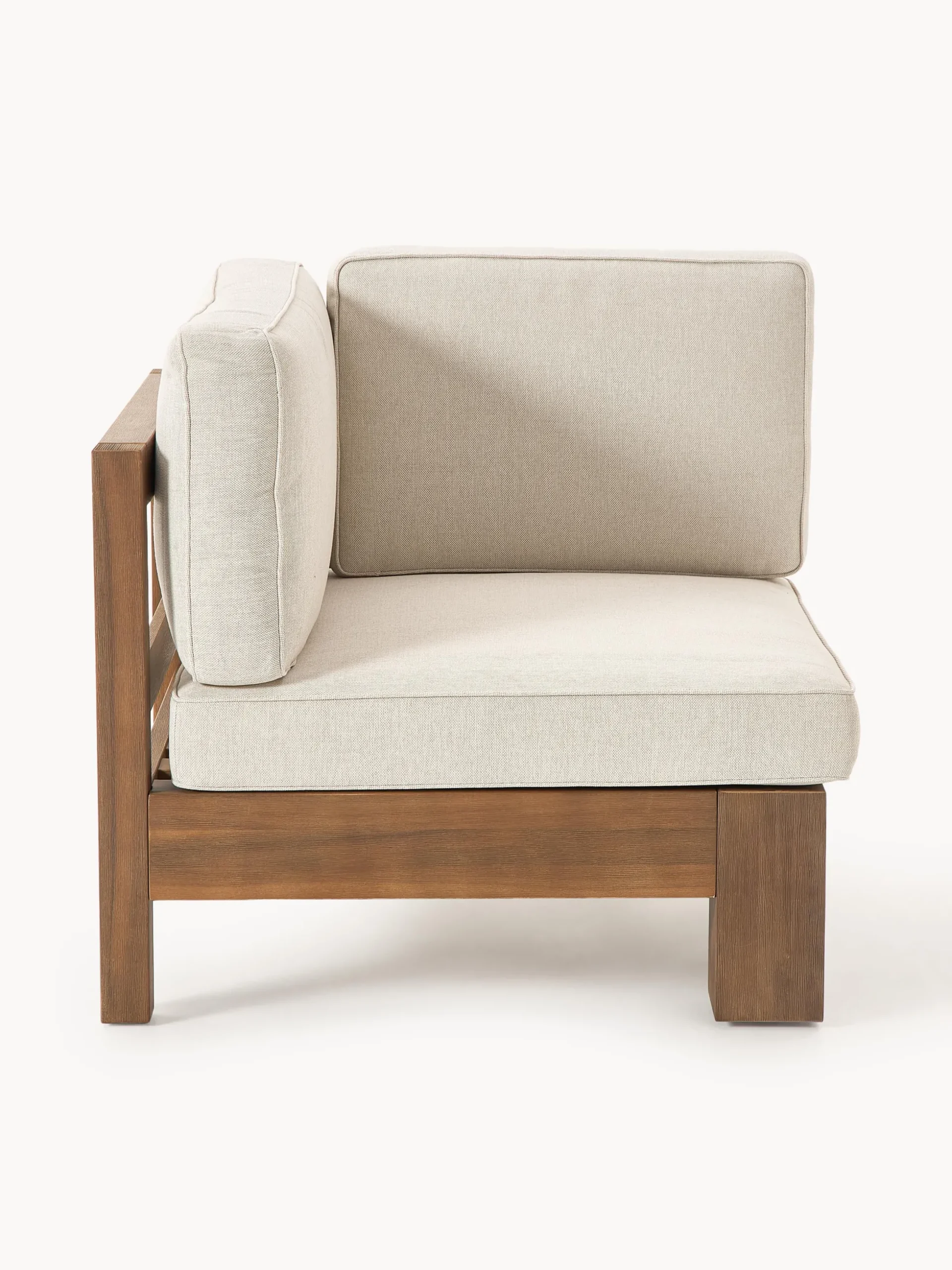 Salotto da giardino componibile in legno di acacia Joshua 4 pz