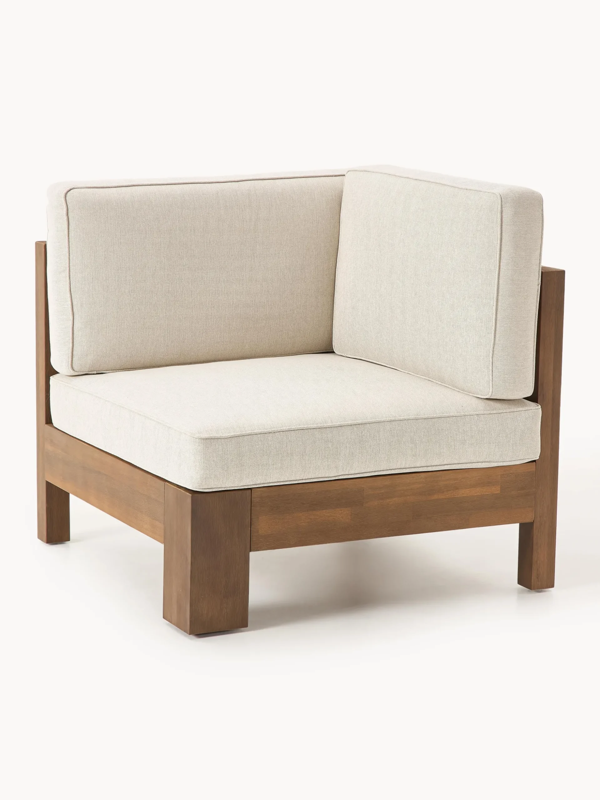 Salotto da giardino componibile in legno di acacia Joshua 4 pz