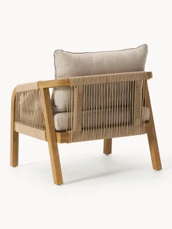 Salotto da giardino in legno di acacia Lu 4 pz