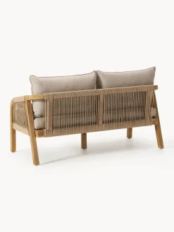 Salotto da giardino in legno di acacia Lu 4 pz