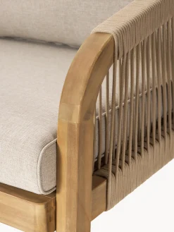 Salotto da giardino in legno di acacia Lu 4 pz