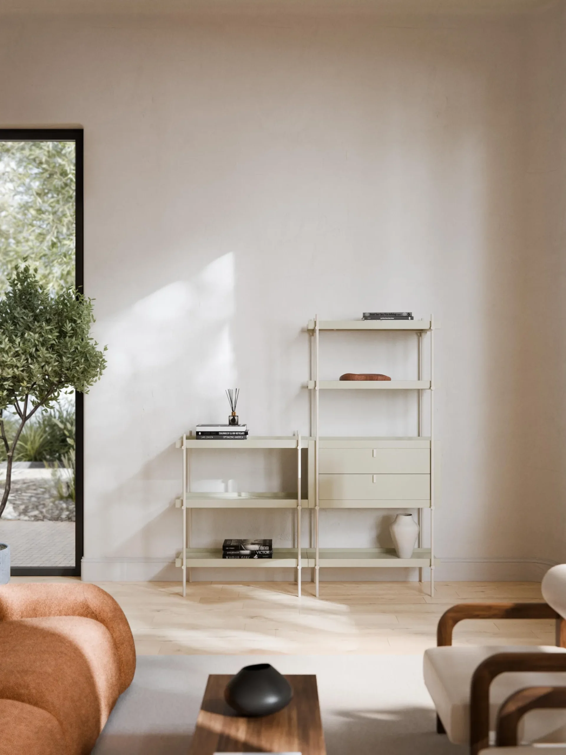 Scaffale alto con cassetti Rio