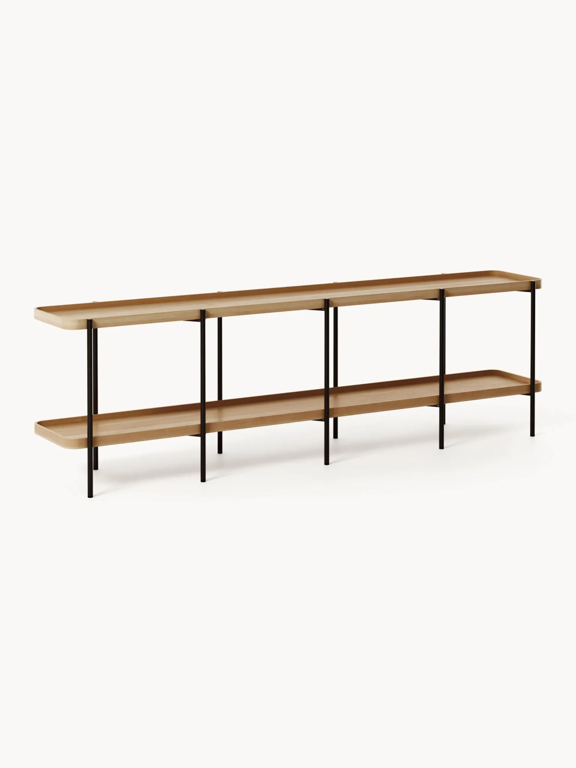 Scaffale basso in legno Renee