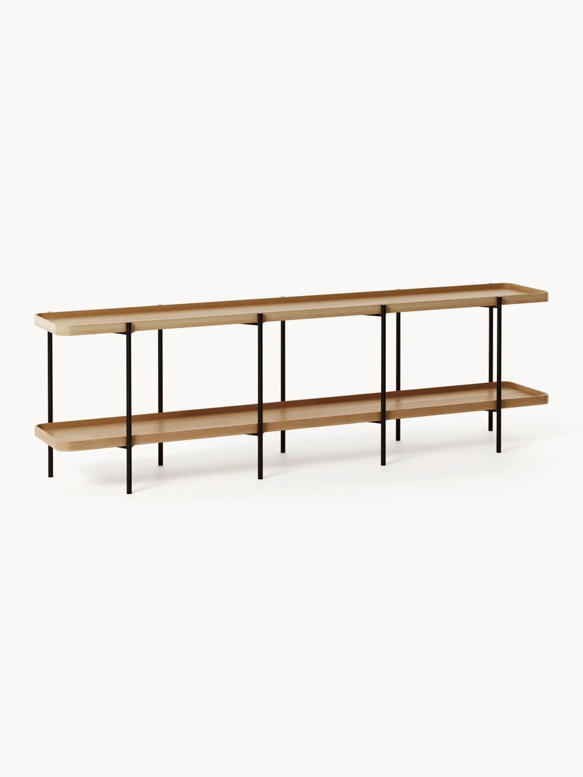 Scaffale basso in legno Renee