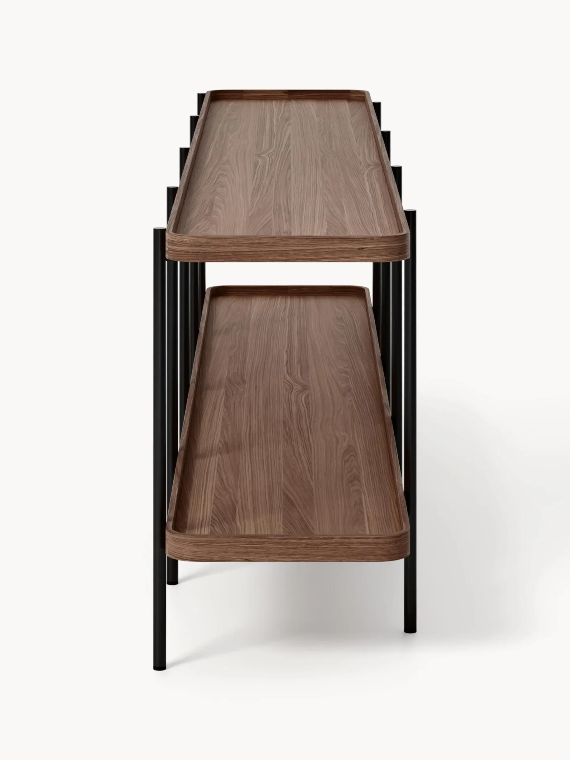 Scaffale basso in legno Renee