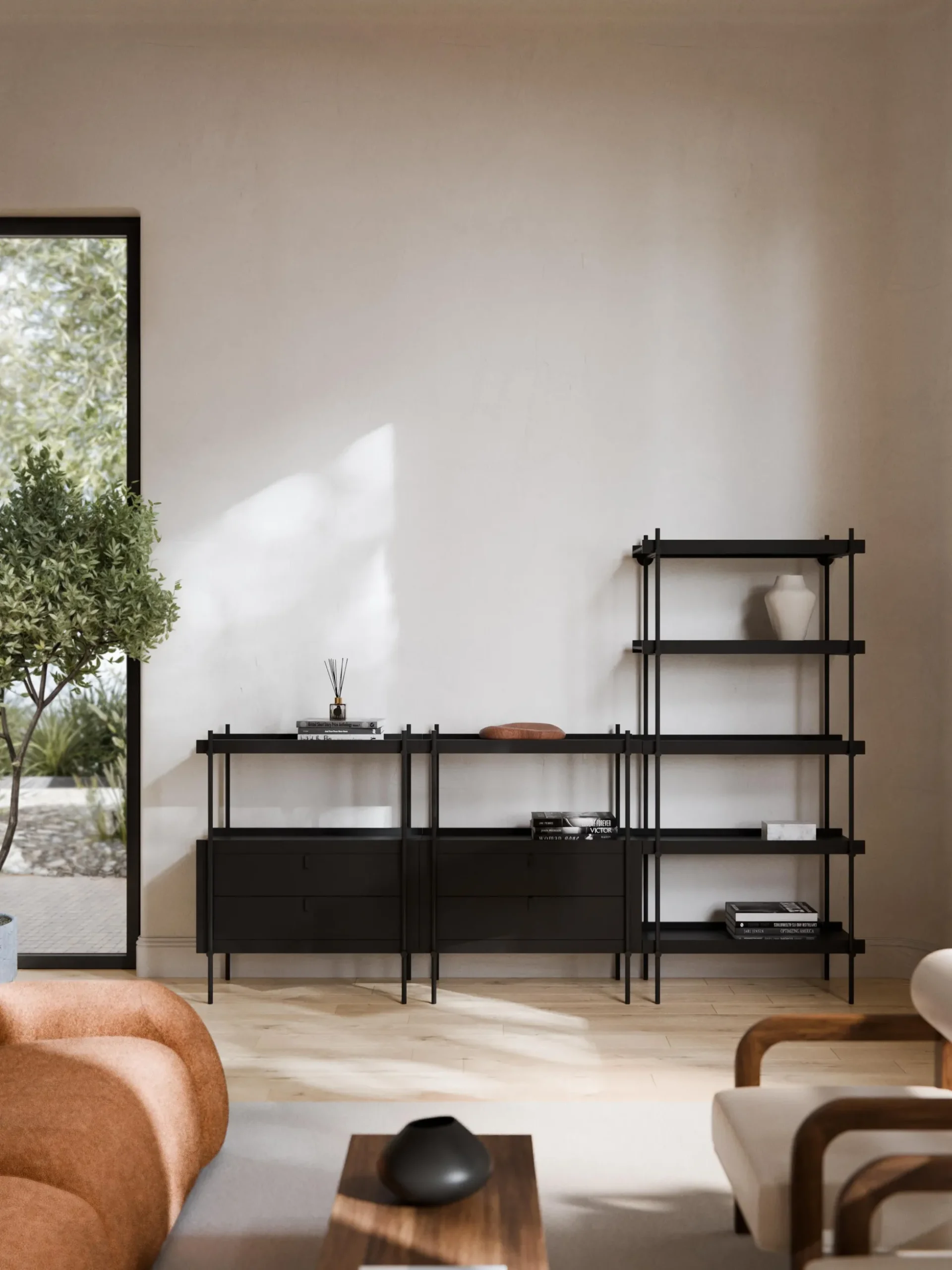 Scaffale con cassetti Rio