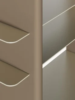 Scaffale con elementi in metallo Rami