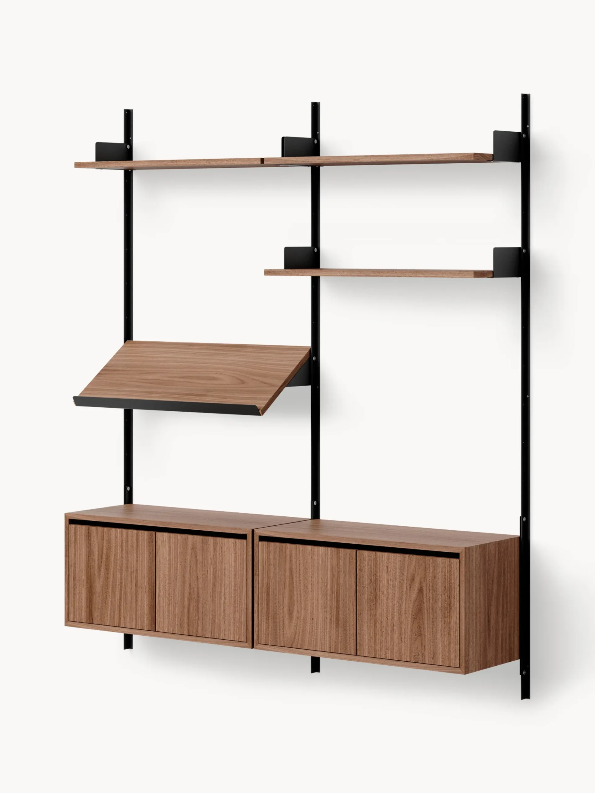Scaffale grande da parete con armadietti Living