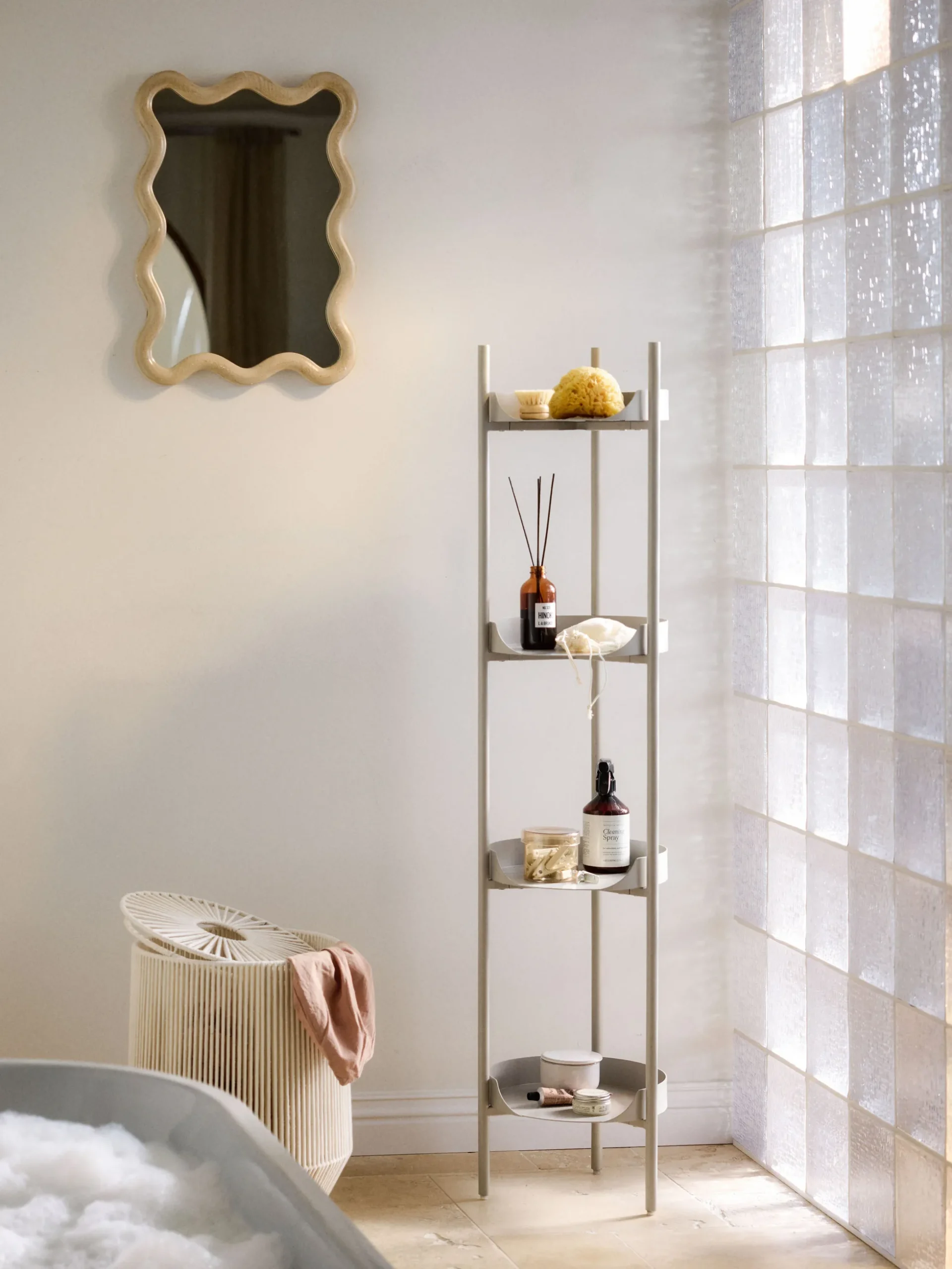 Scaffale slim in metallo Taru