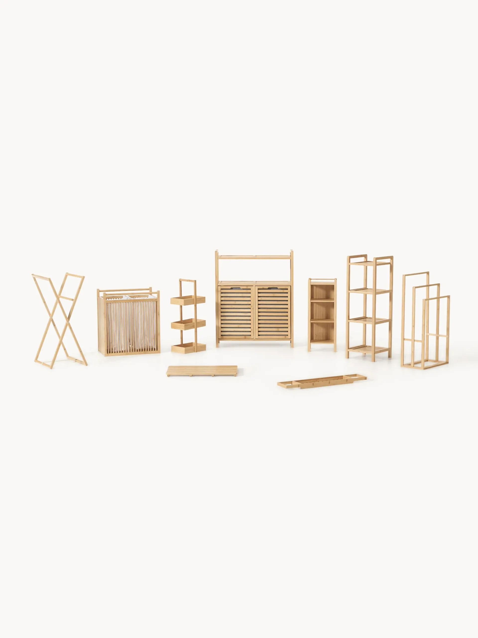 Scaffale da bagno in bambù Kit