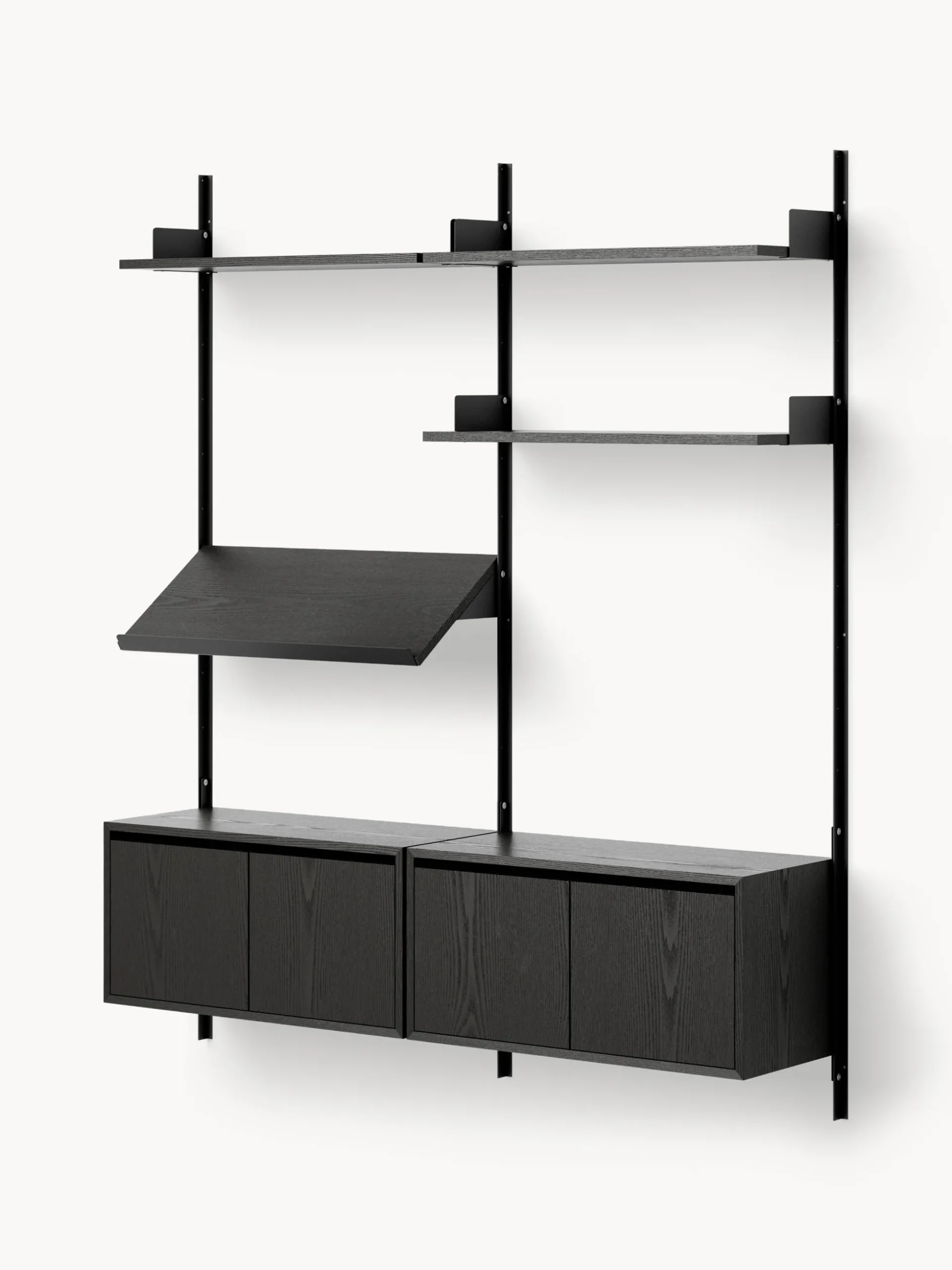 Scaffale grande da parete con armadietti Living