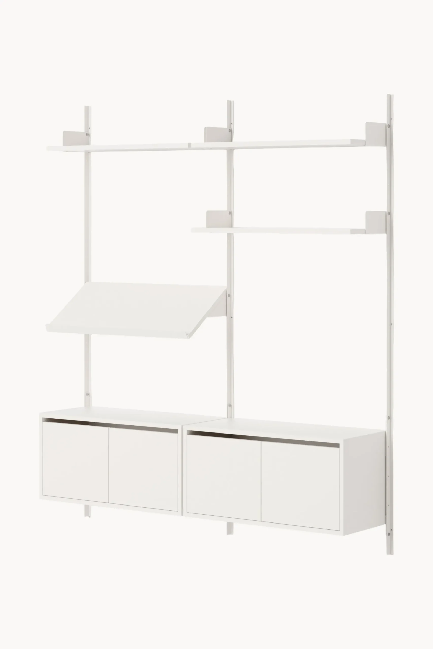 Scaffale grande da parete con armadietti Living