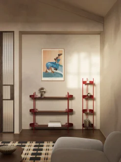 Scaffale slim in metallo Taru