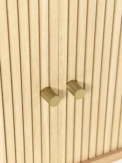 Scaffale stretto con frontale rigato Calary