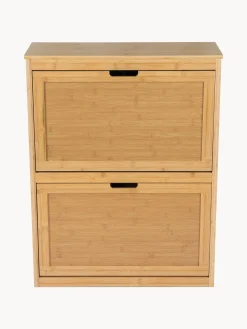 Scarpiera da parete in legno di bambù Kedar