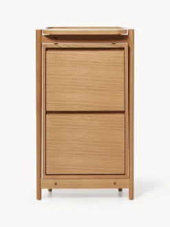 Scarpiera in legno con ripiani pieghevoli Libby