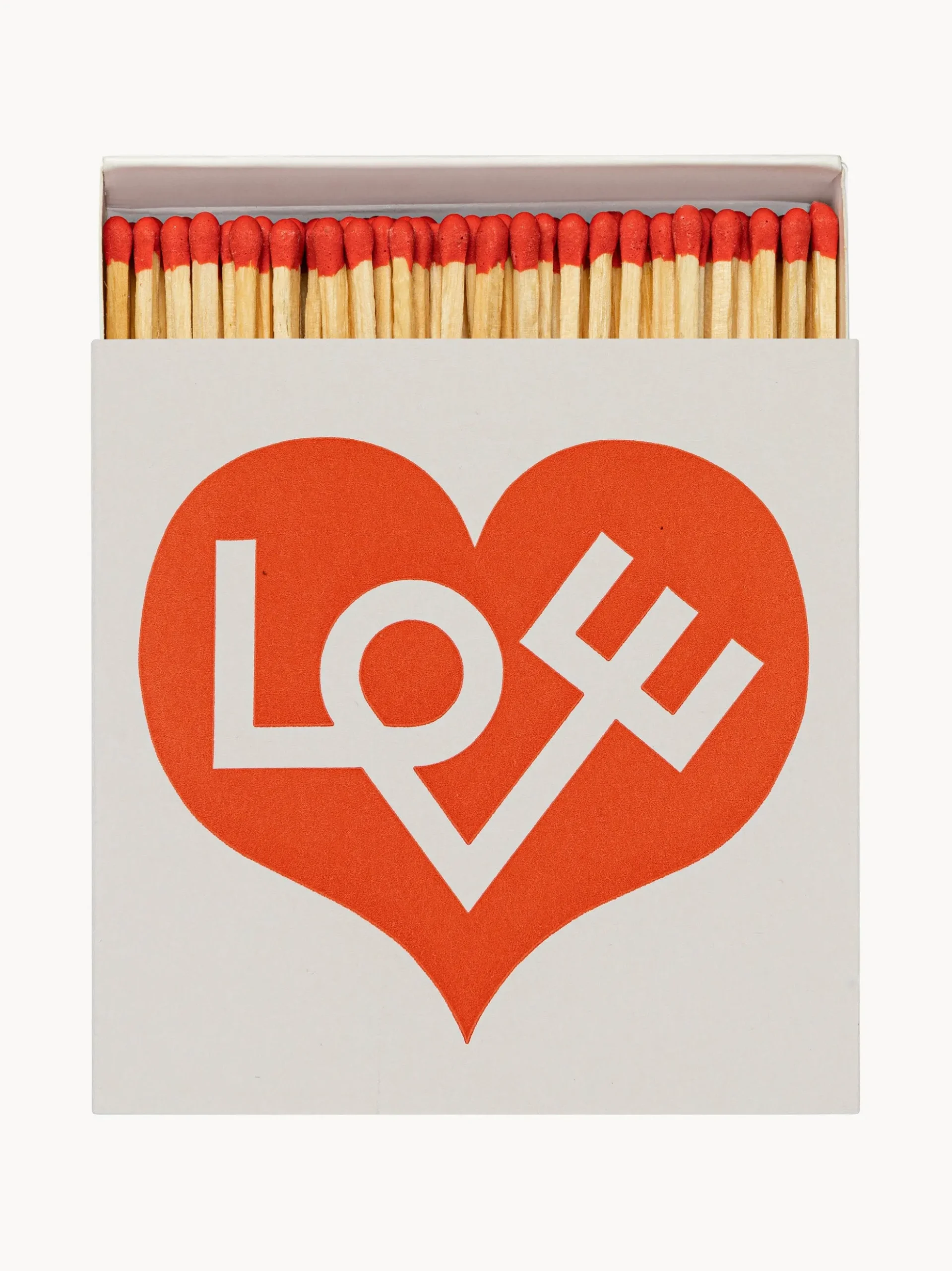 Scatola di fiammiferi di design Love