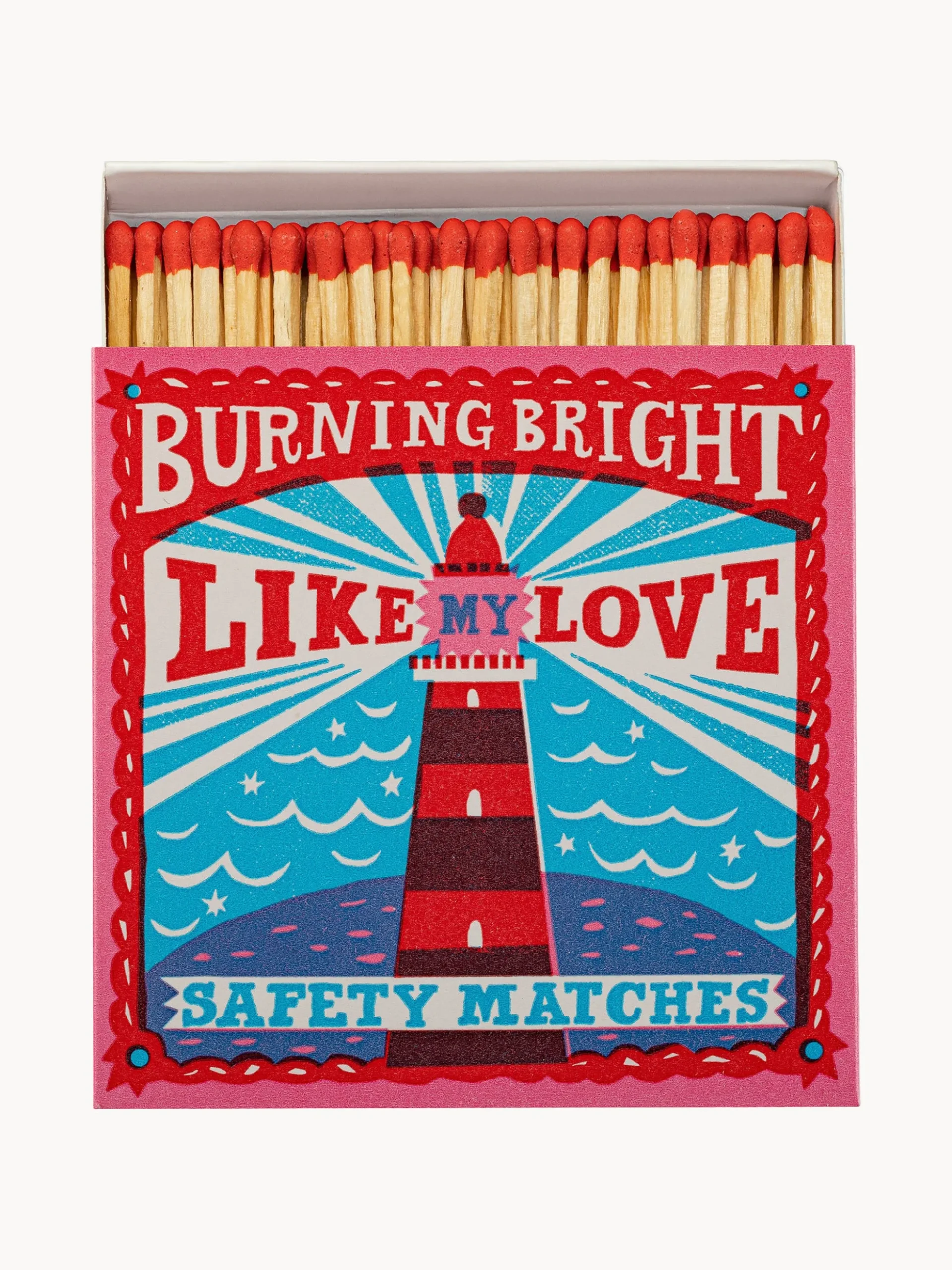 Scatola di fiammiferi di design Burning Bright