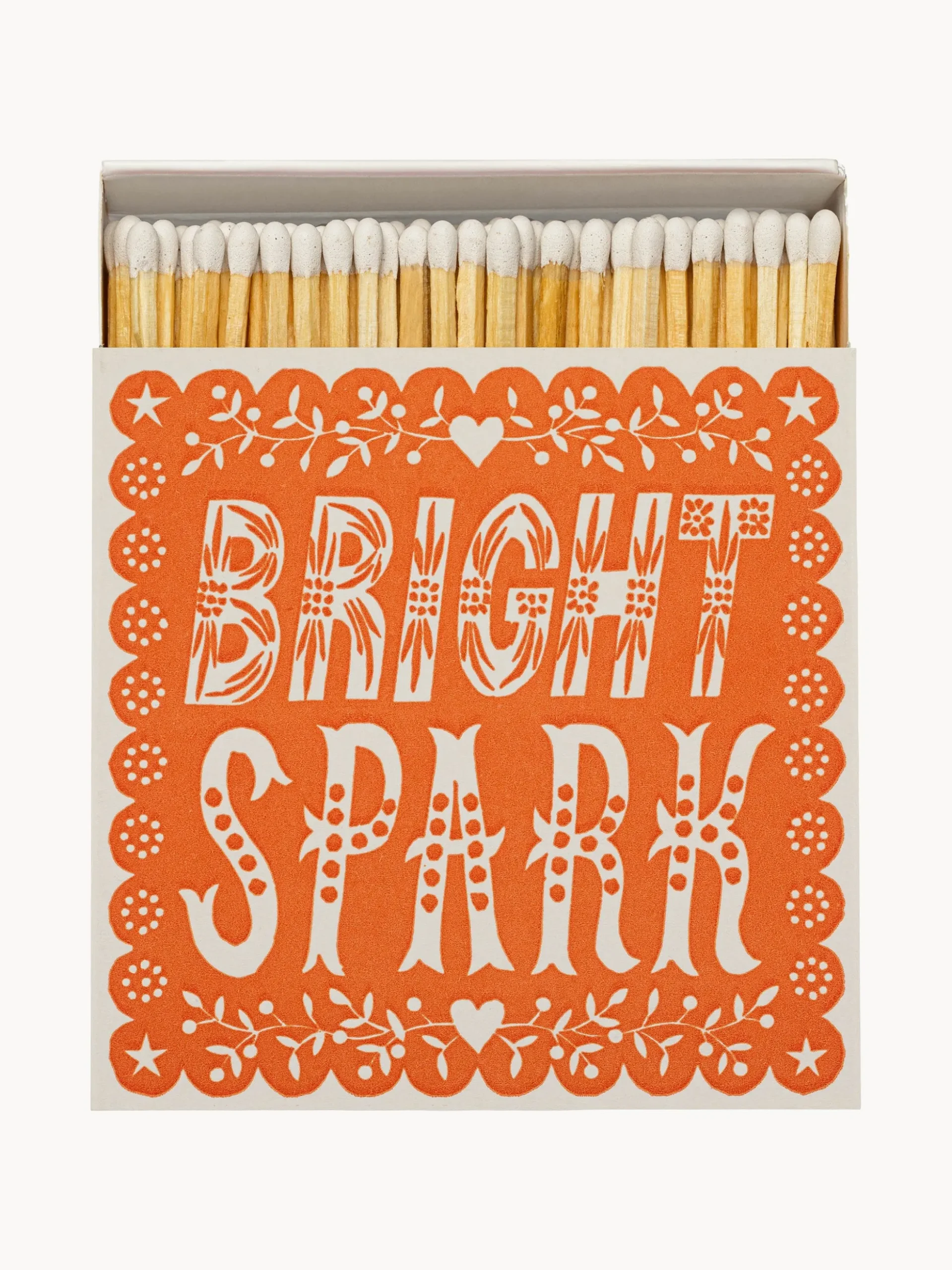 Scatola di fiammiferi di design Bright Spark