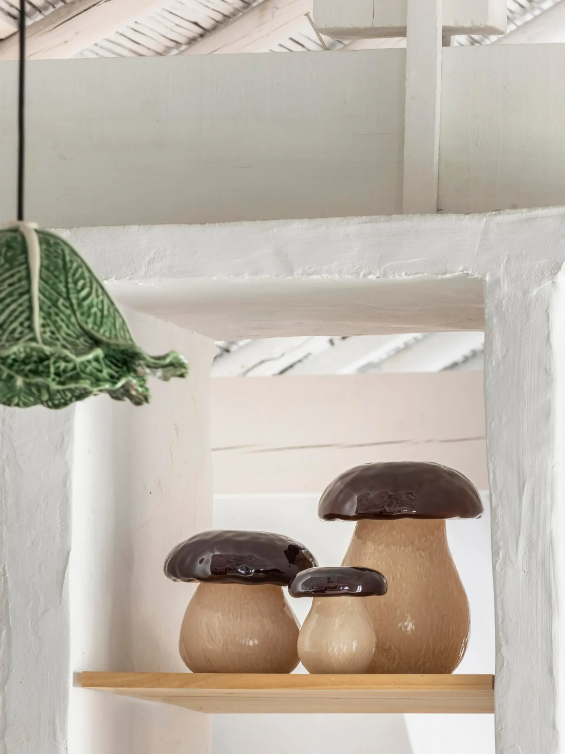 Scatola decorativa grande dipinta a mano Mushroom