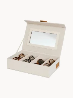 Scatola portaocchiali con specchio Premium