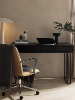 Scrivania in legno di mango con cassetti Luca