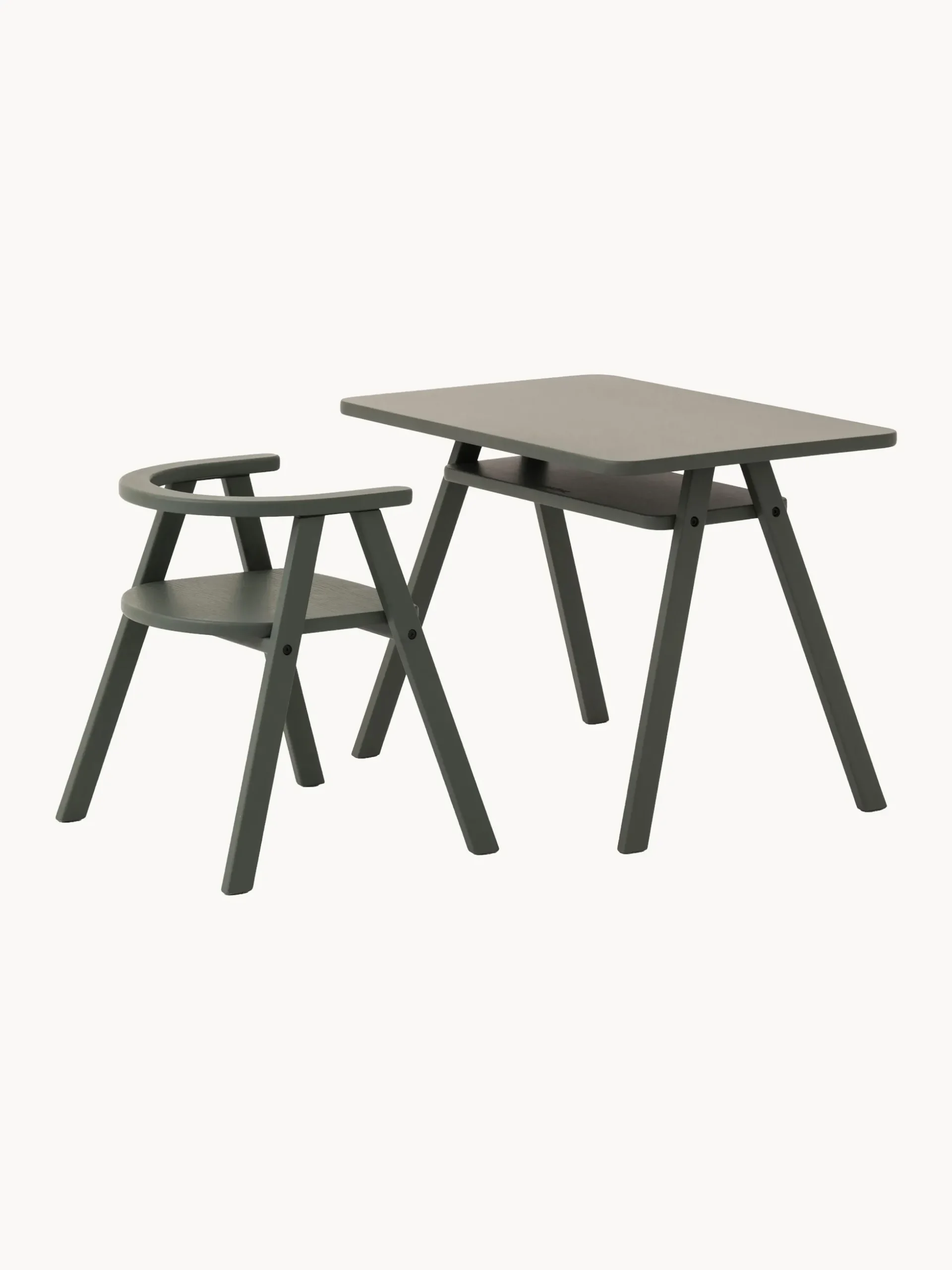 Scrivania per bambini in legno di faggio Growing Green