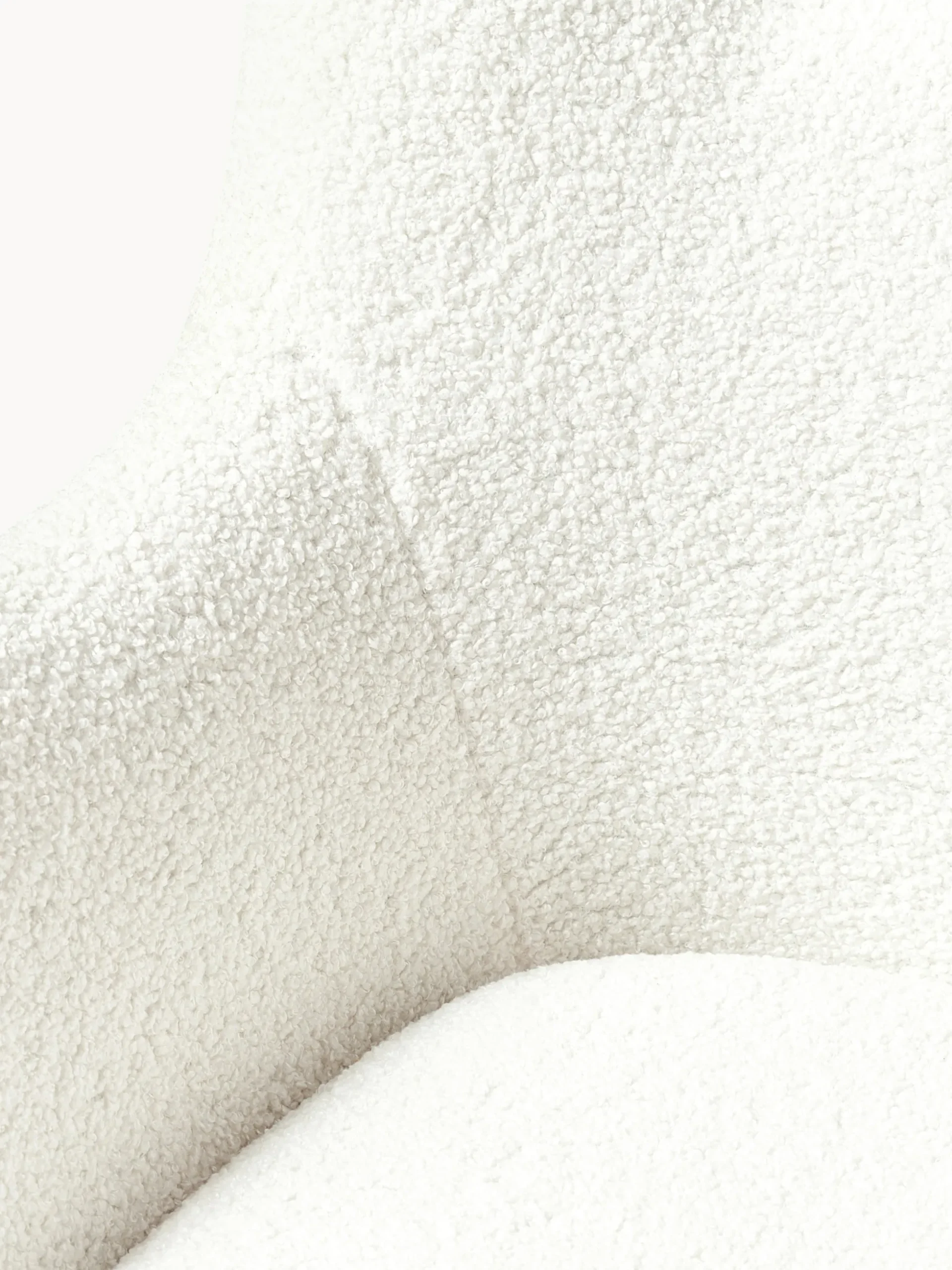 Sedia a dondolo in teddy con gambe in metallo Wing