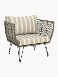 Sedia a poltrona intrecciata da giardino Mundo