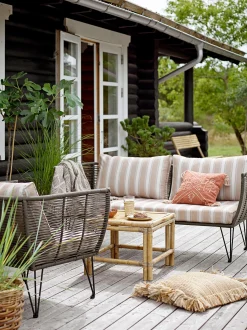 Sedia a poltrona intrecciata da giardino Mundo