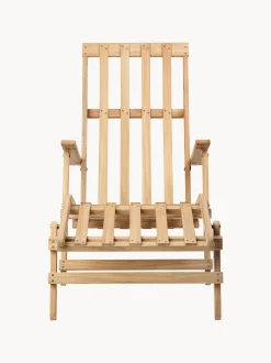Sedia a sdraio pieghevole in legno di teak BM5565