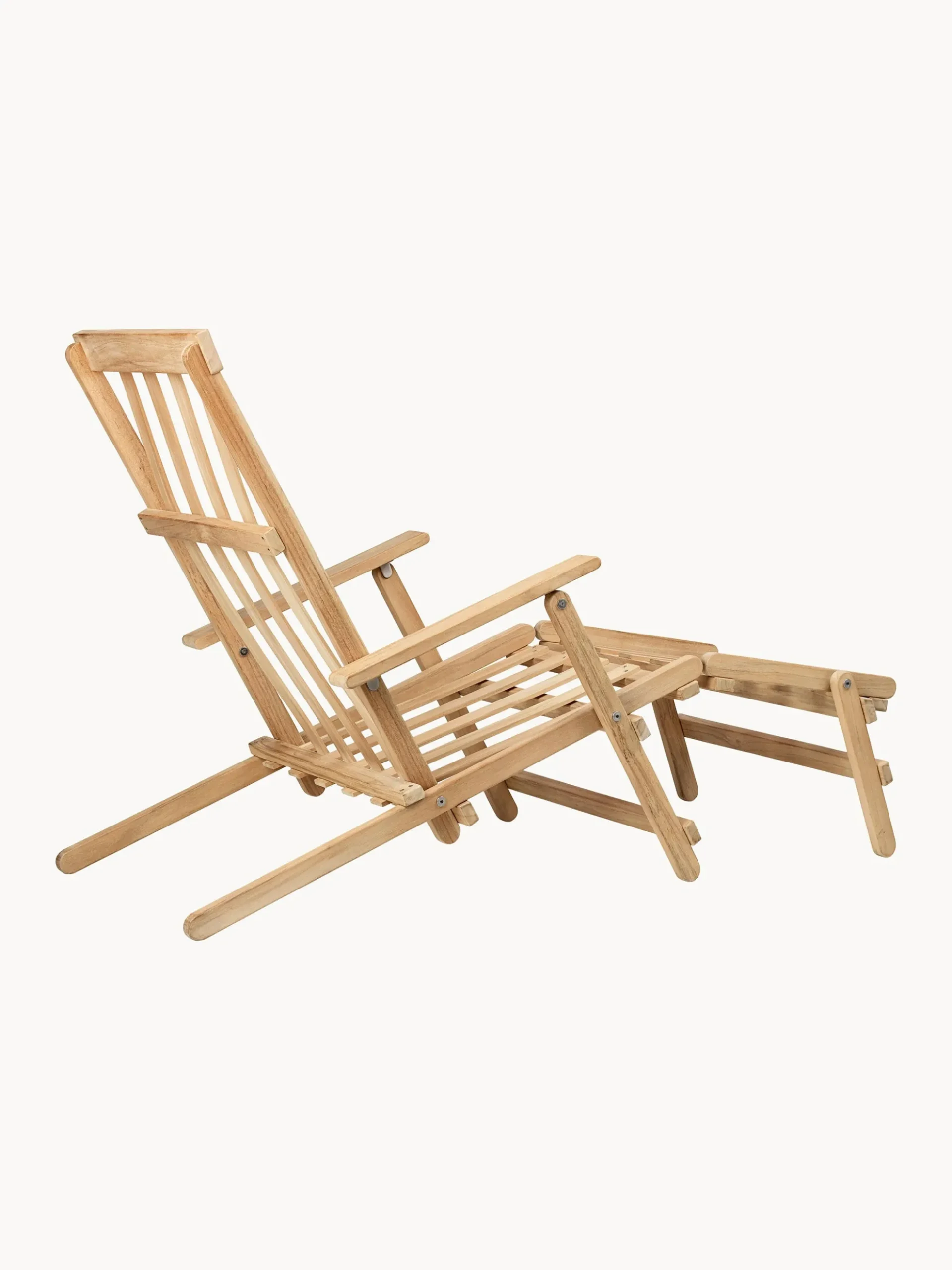 Sedia a sdraio pieghevole in legno di teak BM5565