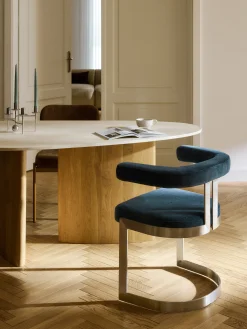 Sedia cantilever imbottita Gianni