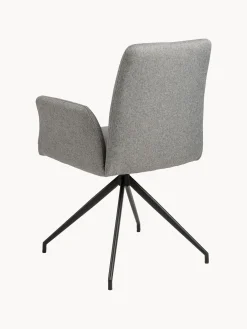 Sedia con braccioli girevole Naya