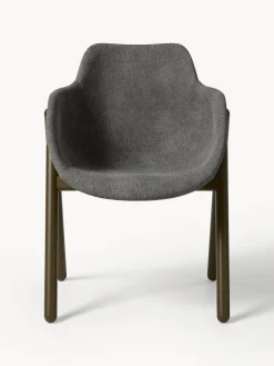 Sedia con braccioli imbottita Carmi