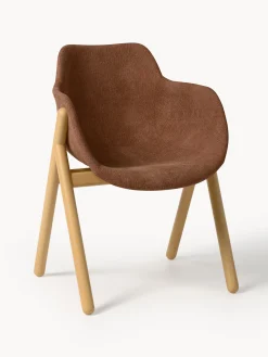 Sedia con braccioli imbottita Carmi