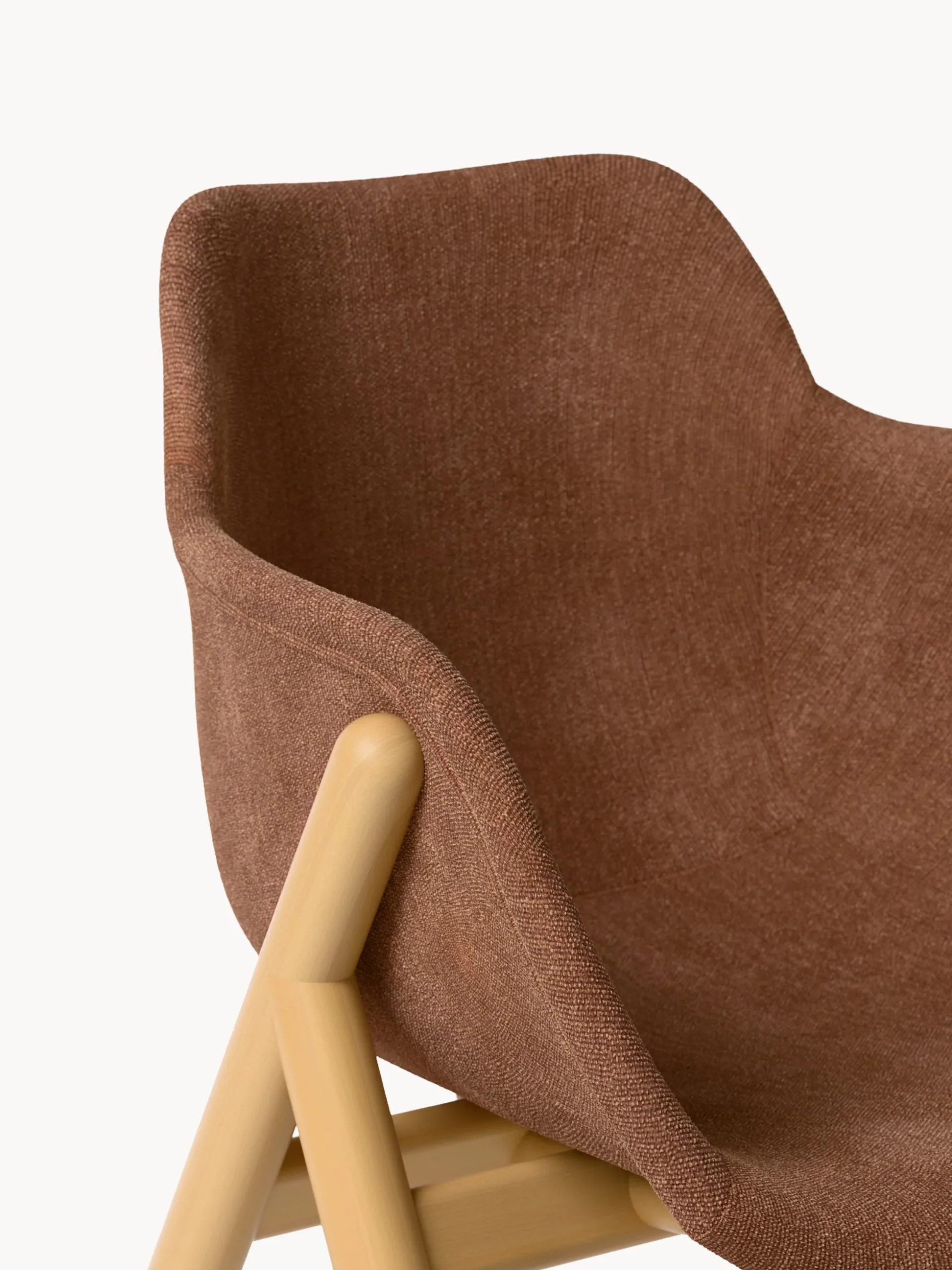 Sedia con braccioli imbottita Carmi