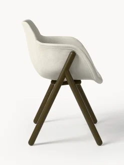 Sedia con braccioli imbottita Carmi