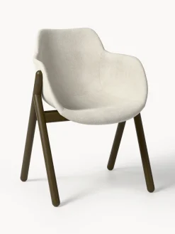Sedia con braccioli imbottita Carmi