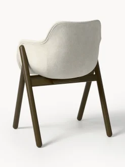 Sedia con braccioli imbottita Carmi