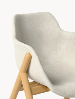 Sedia con braccioli imbottita Carmi