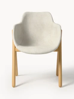 Sedia con braccioli imbottita Carmi
