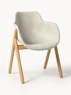 Sedia con braccioli imbottita Carmi