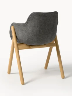 Sedia con braccioli imbottita Carmi