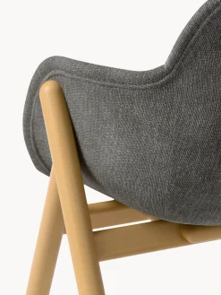 Sedia con braccioli imbottita Carmi